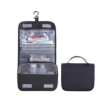 Custom Polyester Hook Waterproof Foldable Travel Toiletry Bag - 1