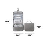Custom Polyester Hook Waterproof Foldable Travel Toiletry Bag - 7