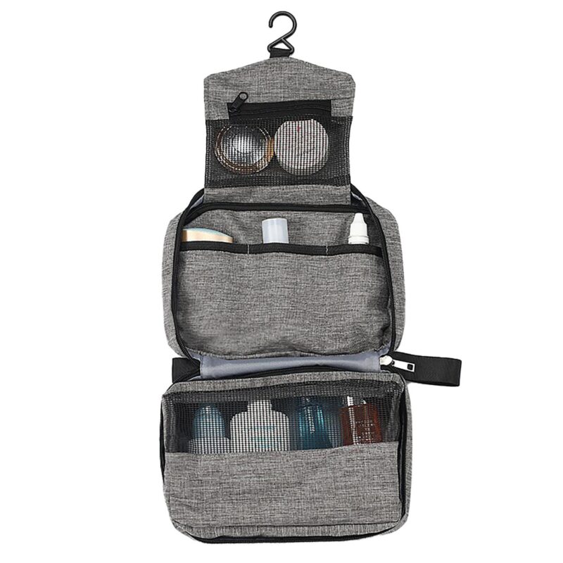 Custom Polyester Large Capacity Hanging Toiletry Bag - 8