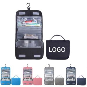 Custom Polyester Two Fold Toiletry Bag