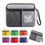 Custom Polyester Waterproof Travel Cosmetic Toiletry Bag W/ Handle