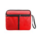 Custom Polyester Waterproof Travel Cosmetic Toiletry Bag W/ Handle - 6