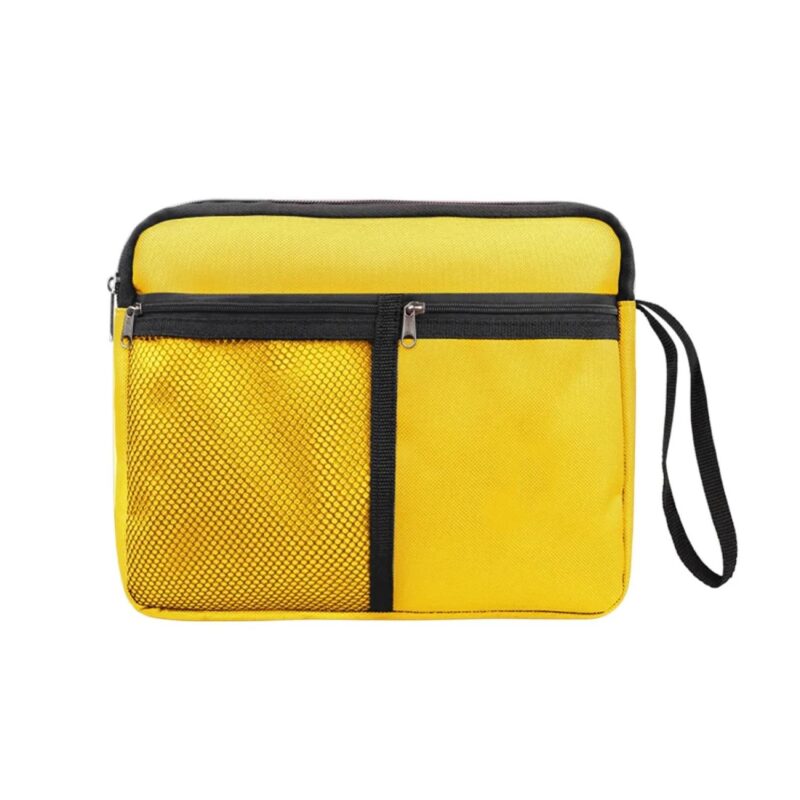 Custom Polyester Waterproof Travel Cosmetic Toiletry Bag W/ Handle - 8
