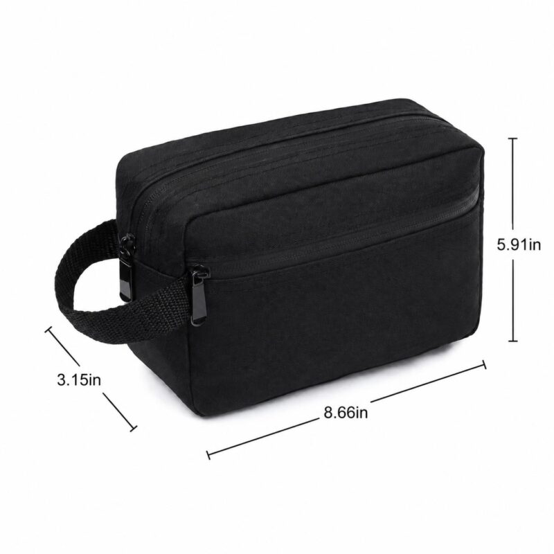Custom Portable Double-Layer Hanging Toiletry Bag With Customizable Logo - 7