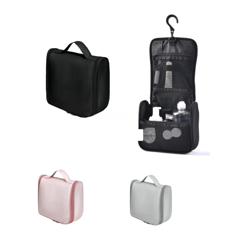 Custom Portable Hanging Cosmetic Toiletry Bag for Travel - 1