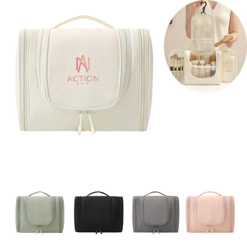 Portable-Hanging-Toiletry-Bag-EFAS089 Custom Portable Hanging Toiletry Bag