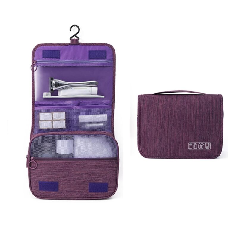 Custom Portable Large Capacity Hanging Toiletry Bag - 6
