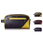 Custom Portable Leather Travel Toiletry Bag - 1