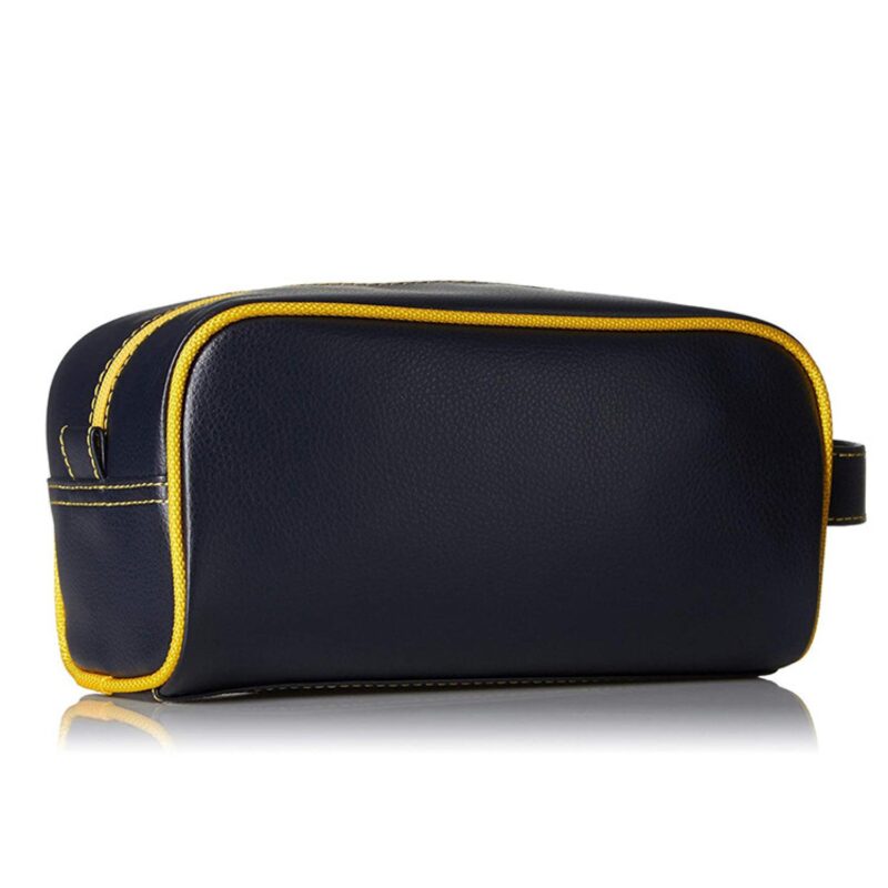 Custom Portable Leather Travel Toiletry Bag - 6