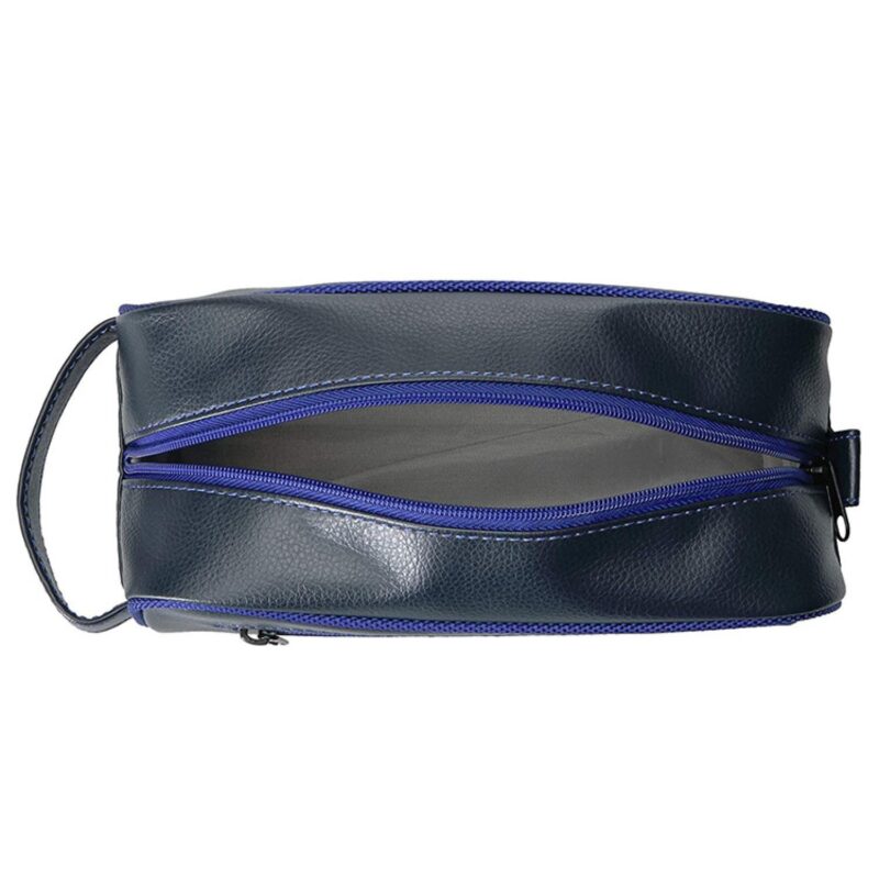 Custom Portable Leather Travel Toiletry Bag - 7