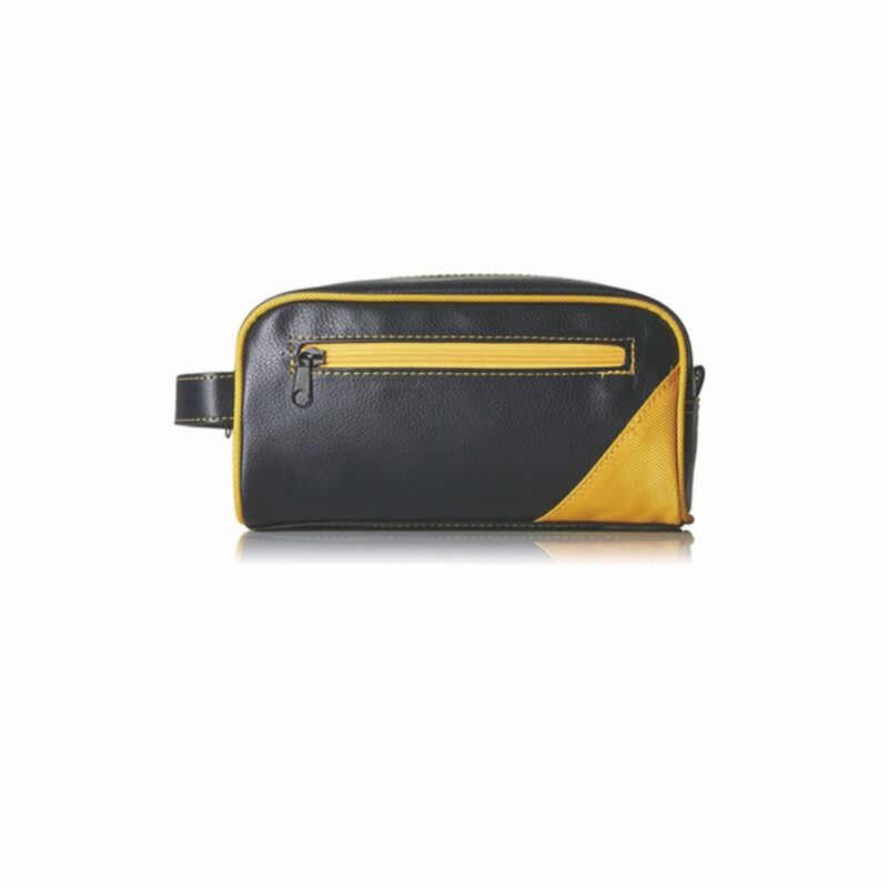 Custom Portable Leather Travel Toiletry Bag - 9