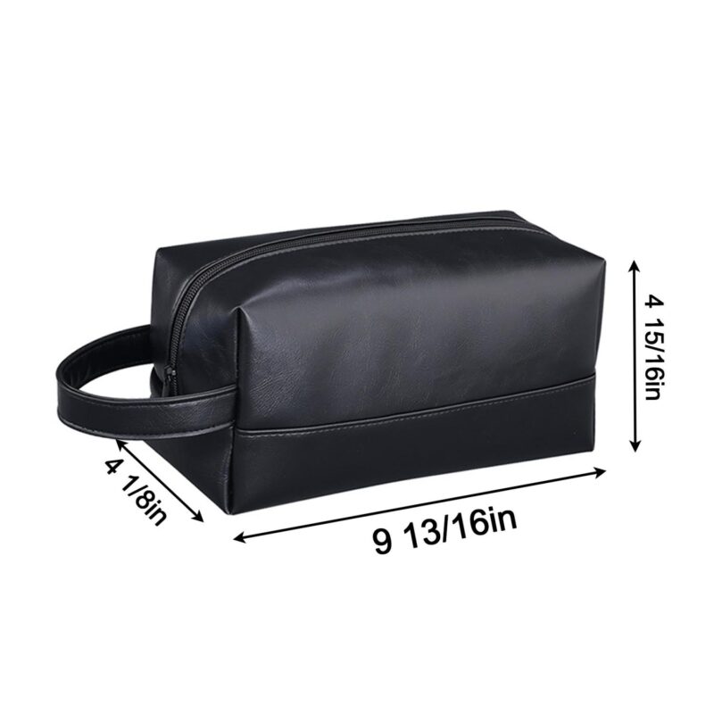 Custom Portable PU Leather Toiletry Bag - 1