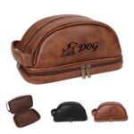 Custom Portable Personalized Leather Travel Toiletry Bag
