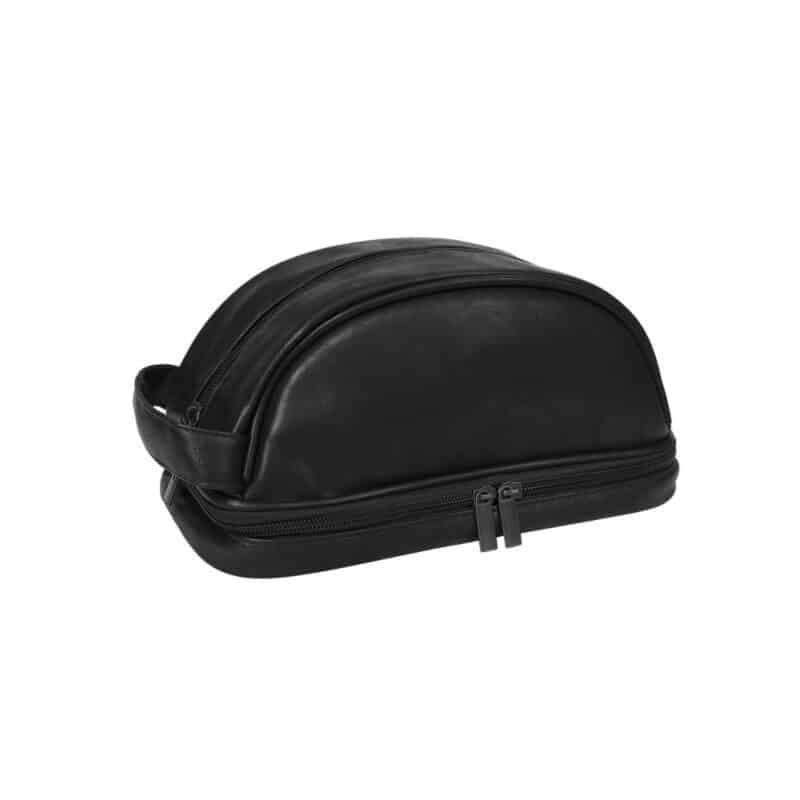 Custom Portable Personalized Leather Travel Toiletry Bag - 5