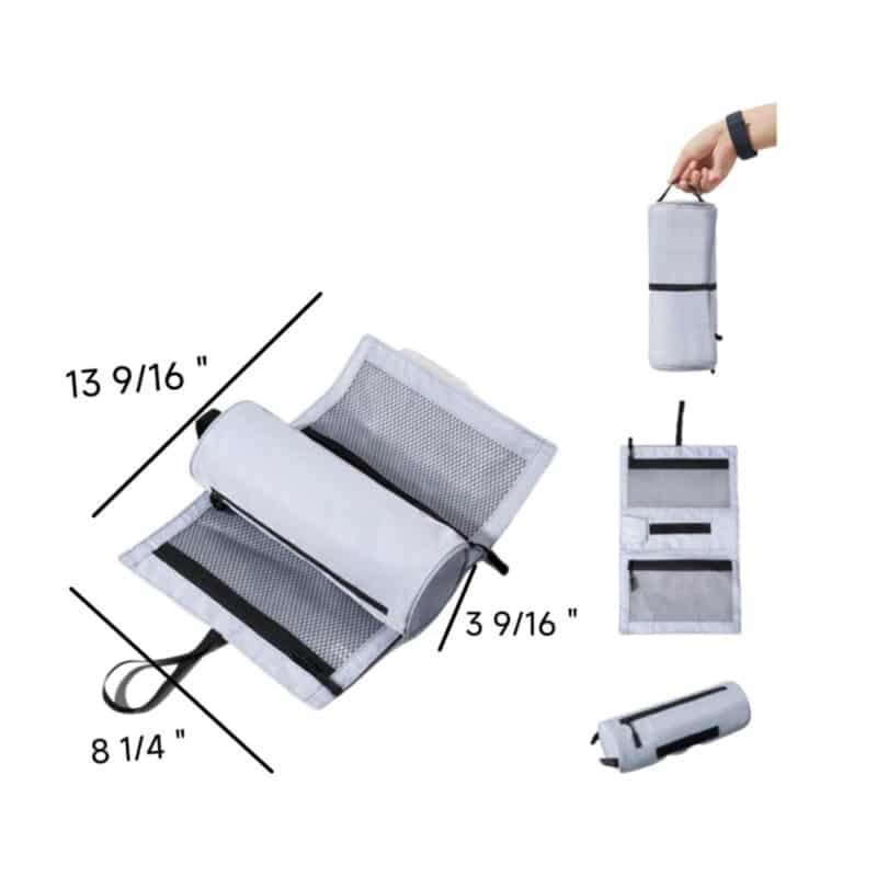 Custom Portable Roll-Up Travel Toiletry Bag - 1
