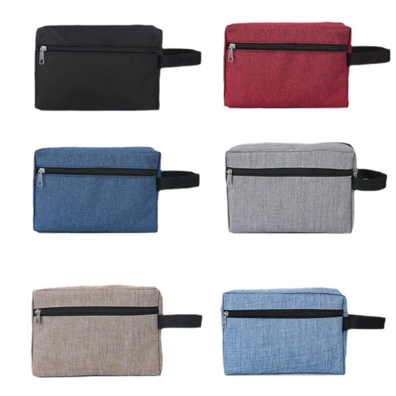 Custom Portable Toiletry Bag with Zip - 8