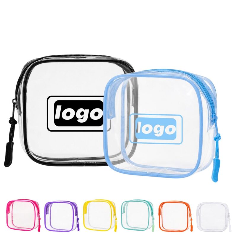 Custom Portable Transparent Toiletry Bag Waterproof PVC