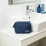 Custom Portable Travel Cosmetic Toiletry Bag W/ Hanging Hook - 3