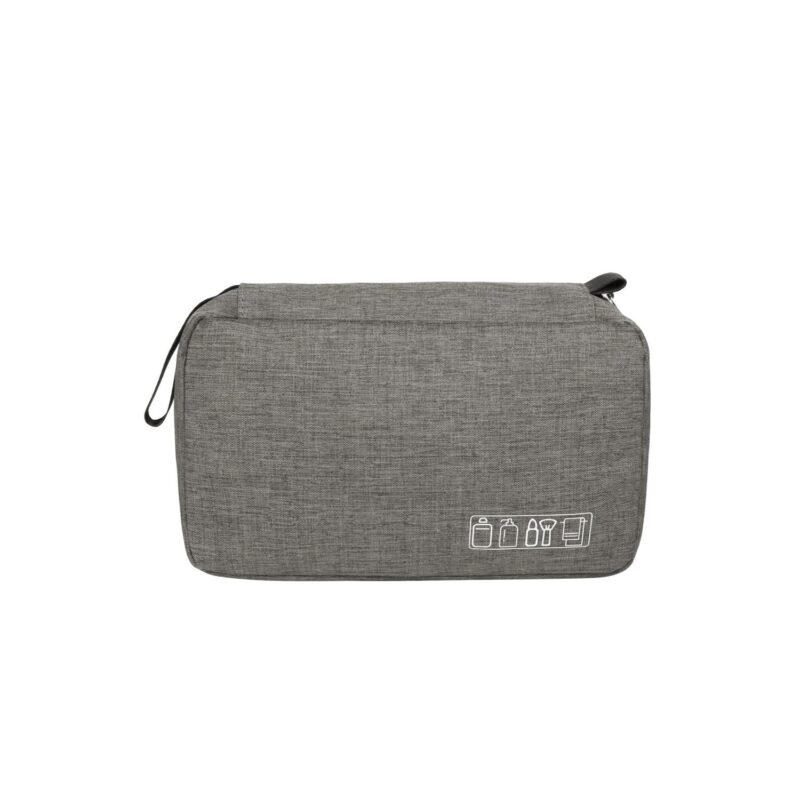 Custom Portable Travel Cosmetic Toiletry Bag W/ Hanging Hook - 5