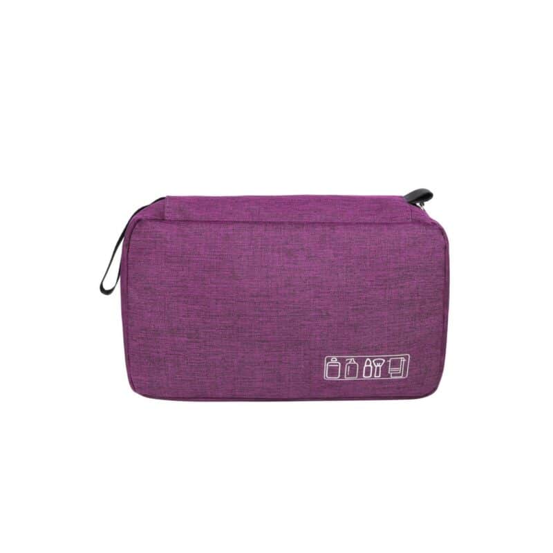Custom Portable Travel Cosmetic Toiletry Bag W/ Hanging Hook - 6