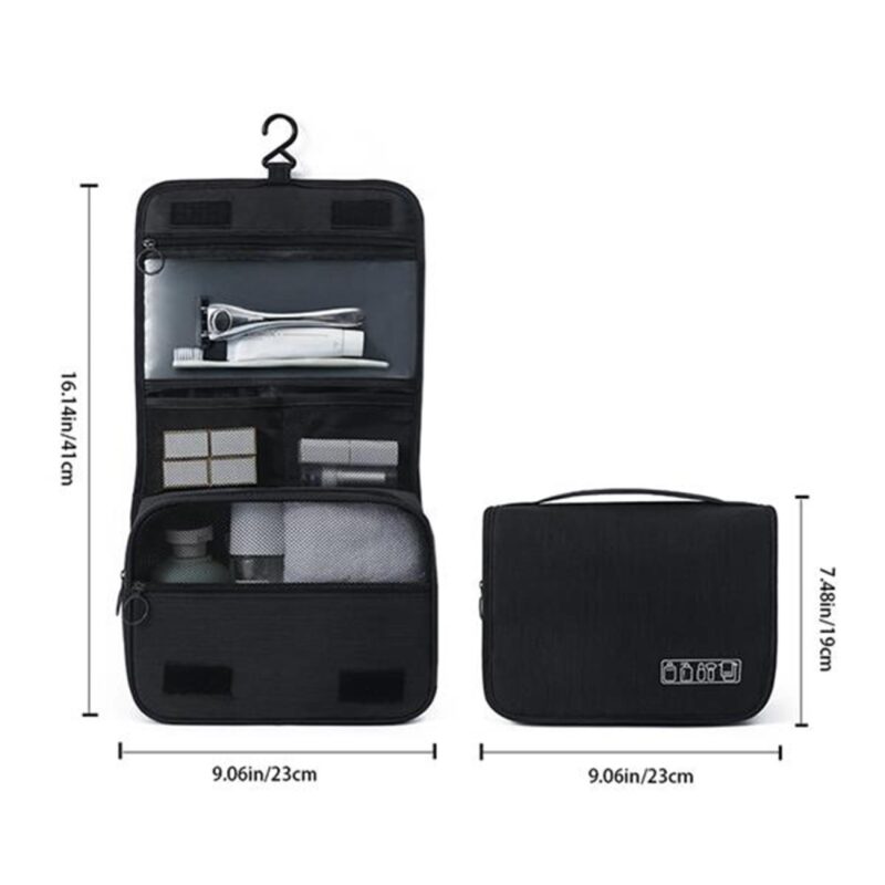 Custom Portable Travel Hanging Toiletry Bag - 8