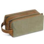 Custom Portable Waterproof Canvas Toiletry Bag with Expansion - 1