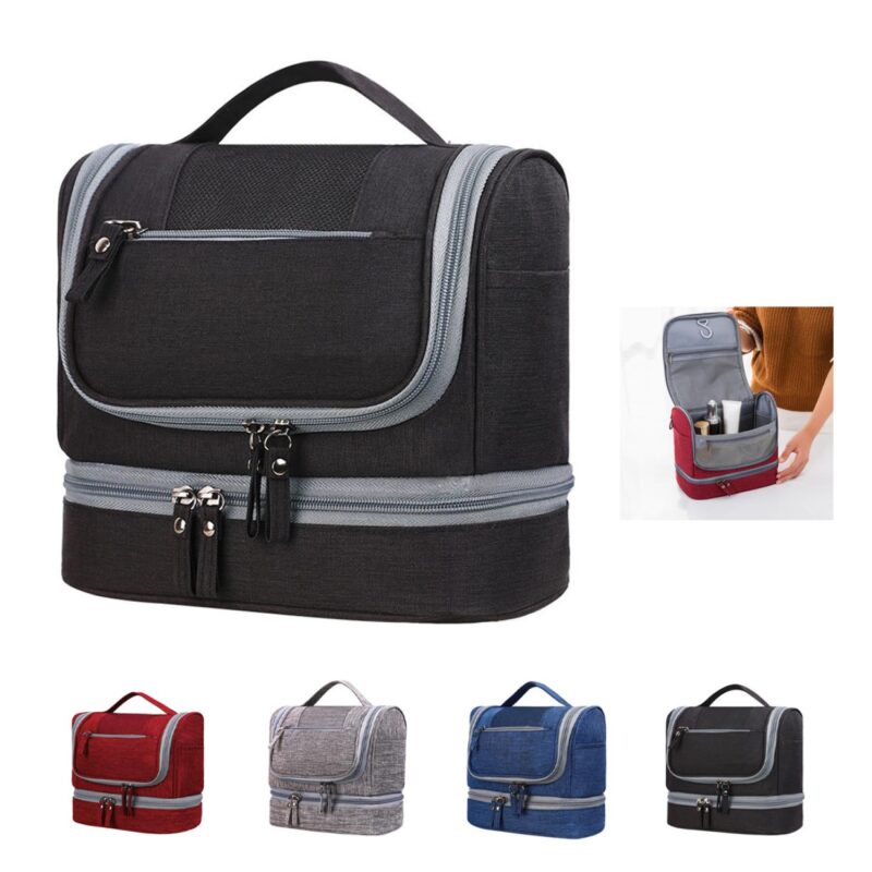 Custom Portable Waterproof Hanging Toiletry Bag - 1