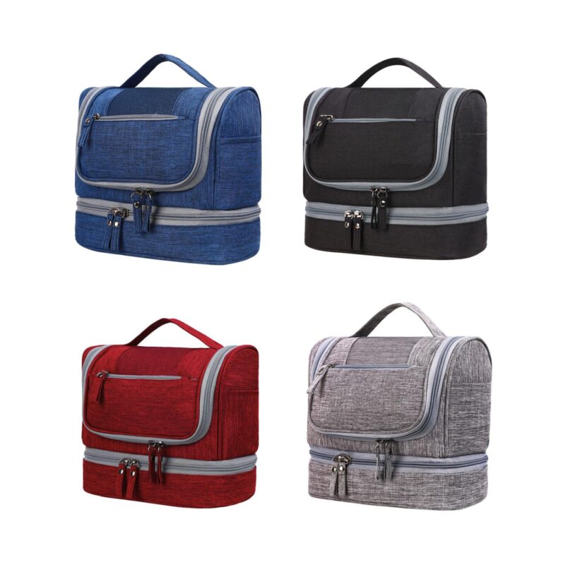 Custom Portable Waterproof Hanging Toiletry Bag - 2