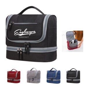 Custom Portable Waterproof Hanging Toiletry Bag