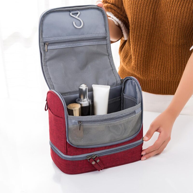 Custom Portable Waterproof Hanging Toiletry Bag - 7