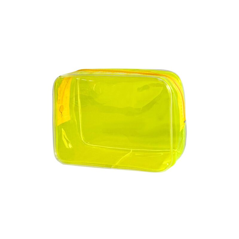 Custom Portable Waterproof Transparent Solid-Colour PVC Multi-Functional Toiletry Bag - 3