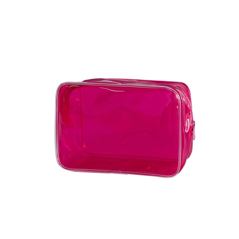 Custom Portable Waterproof Transparent Solid-Colour PVC Multi-Functional Toiletry Bag - 4