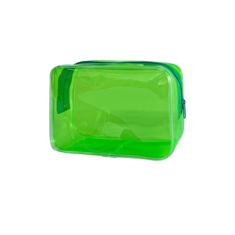 Custom Portable Waterproof Transparent Solid-Colour PVC Multi-Functional Toiletry Bag - 6