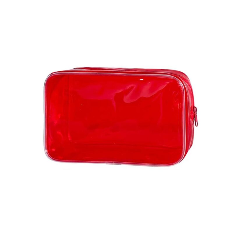 Custom Portable Waterproof Transparent Solid-Colour PVC Multi-Functional Toiletry Bag - 7