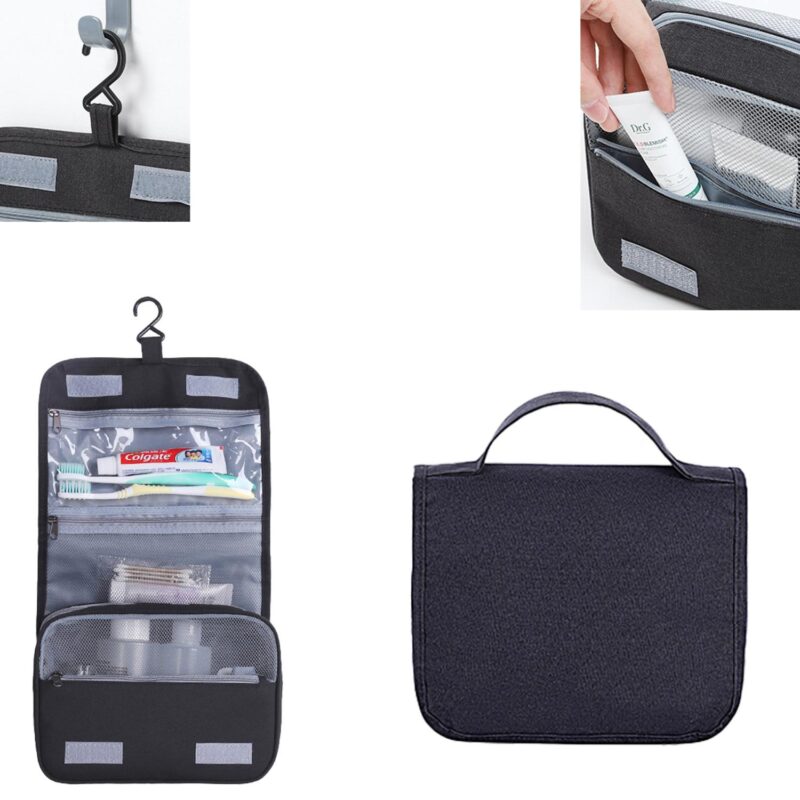 Custom Premium Hanging Travel Toiletry Bag for Women and Men - 1