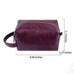 Custom Premium Leather Dopp Kit Toiletry Bag - 1