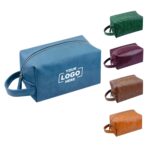 Custom Premium Leather Dopp Kit Toiletry Bag