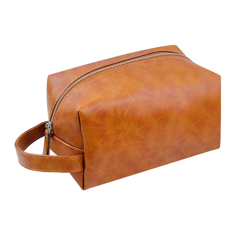Custom Premium Leather Dopp Kit Toiletry Bag - 2