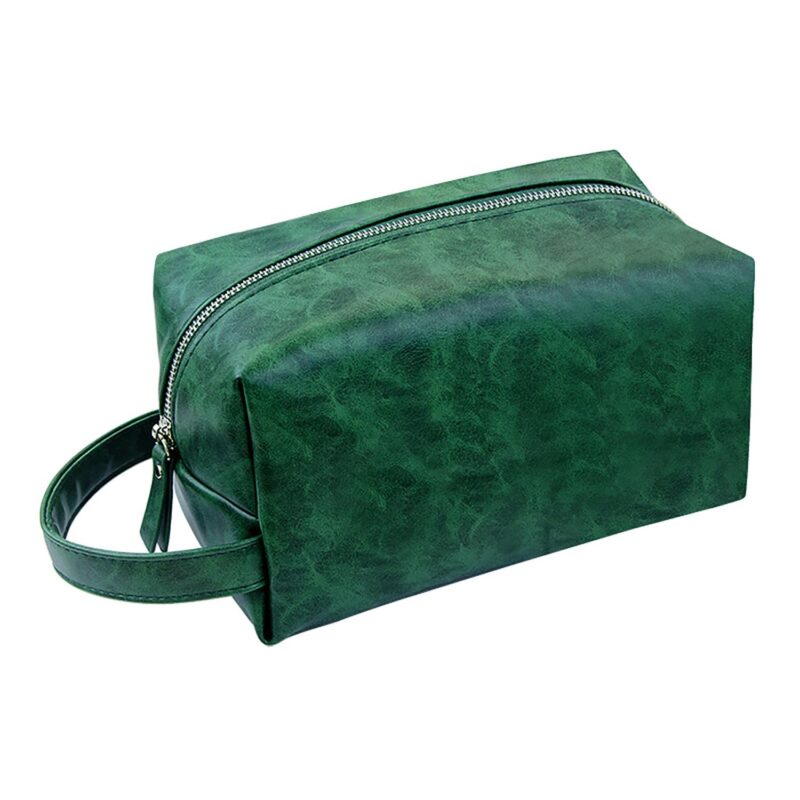 Custom Premium Leather Dopp Kit Toiletry Bag - 4