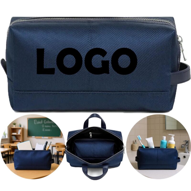 Custom Premium Water Resistant Travel Dopp Kit with Interior Pocket