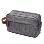 Custom Premium Waterproof Cationic Dual-Zipper Dopp Kit Toiletry Travel Bag - 2