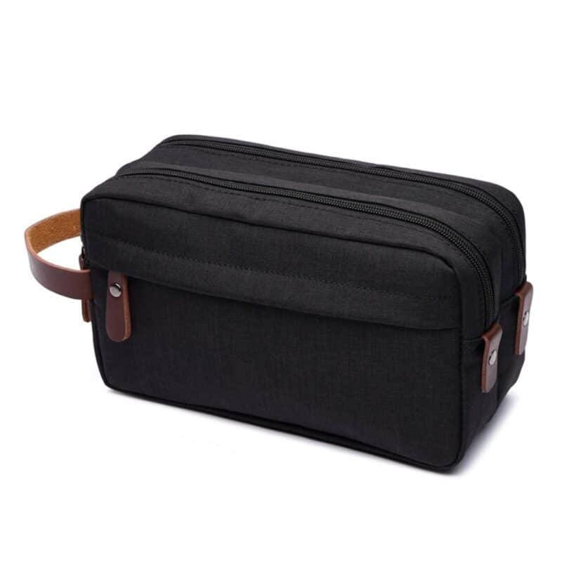Custom Premium Waterproof Cationic Dual-Zipper Dopp Kit Toiletry Travel Bag - 3