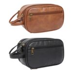 Custom Pu Leather 3-Layers Toiletry Bag - 1