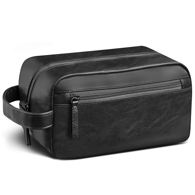 Custom Pu Leather Travel Toiletry Bag