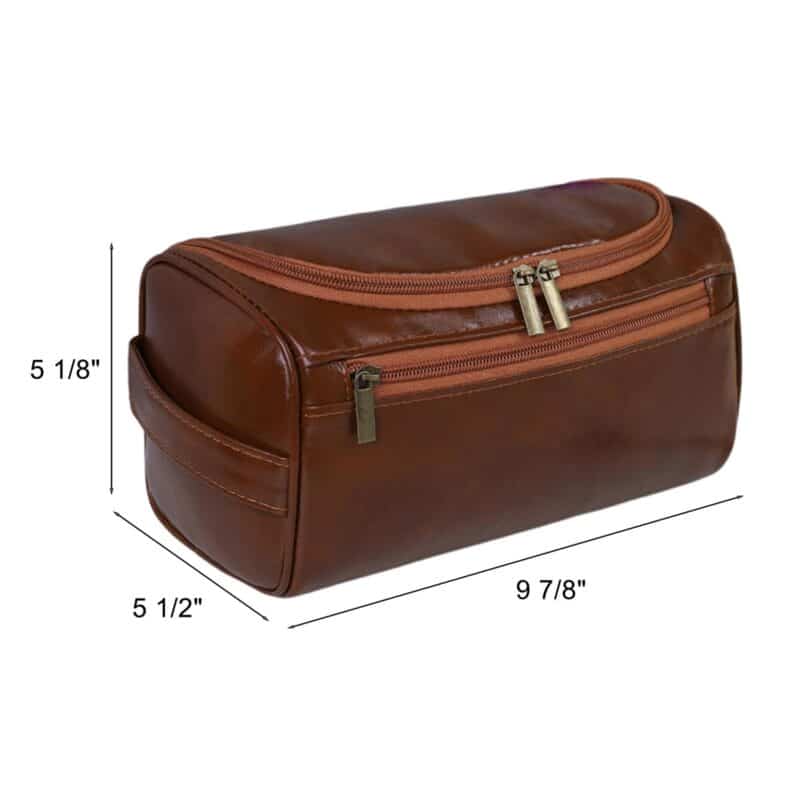 Custom Pu Water-Resistant Men'S Toiletry & Dopp Kit - 1