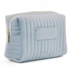 Custom Quilted Velvet Travel Cosmetic Toiletry Bag - 2