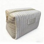 Custom Quilted Velvet Travel Cosmetic Toiletry Bag - 6