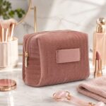 Custom Quilted Velvet Travel Cosmetic Toiletry Bag - 7