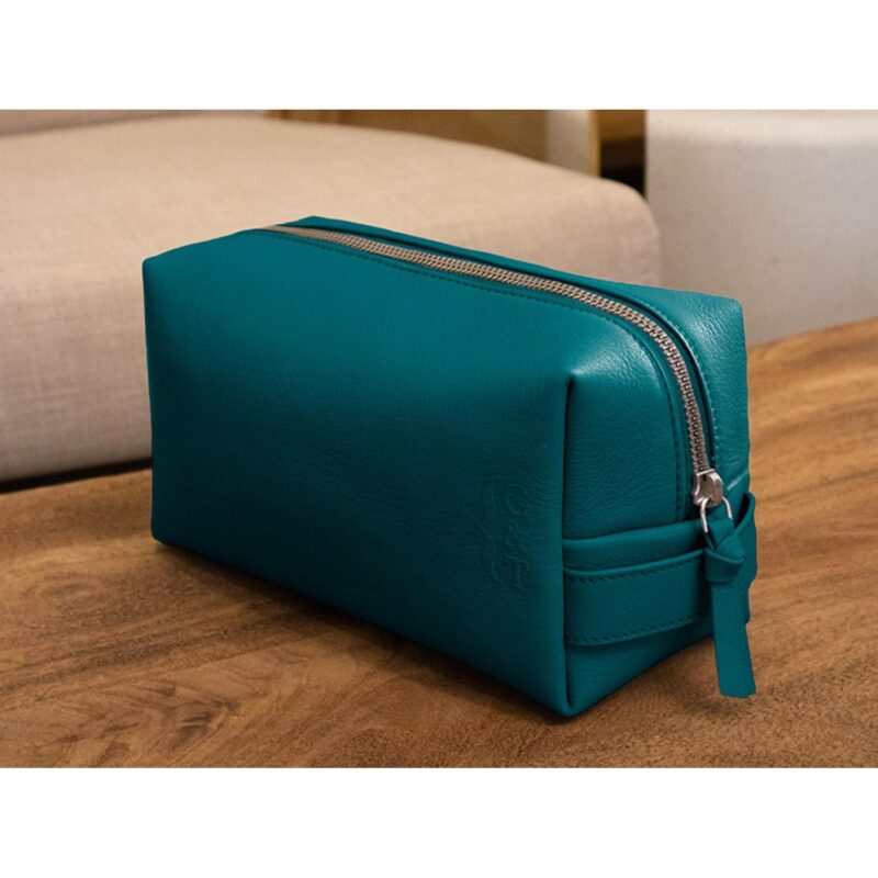 Custom Real Leather Dopp Kit