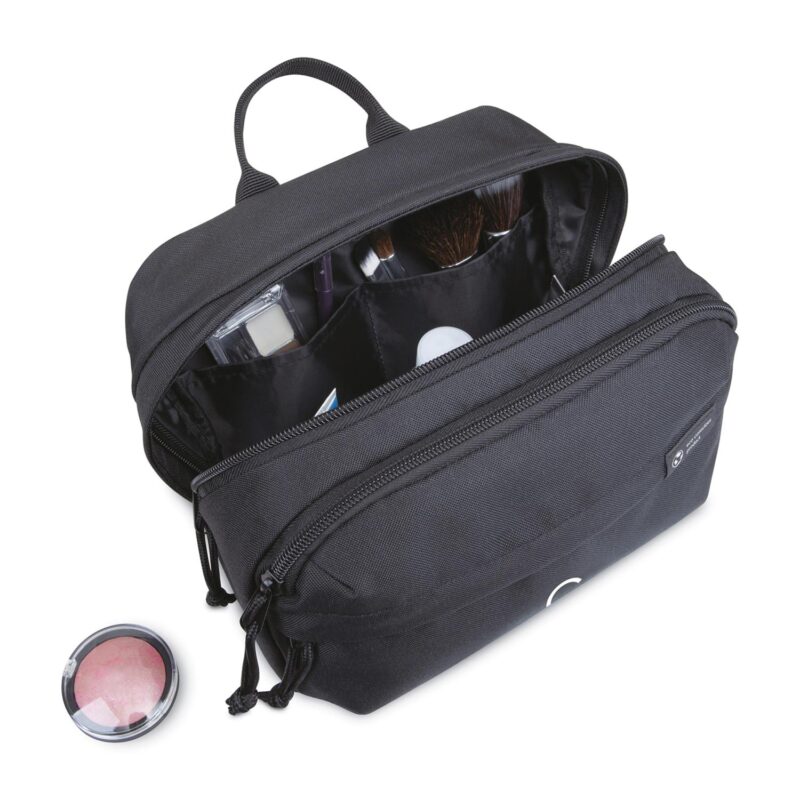 Custom Renew Recycled rPET Toiletry Bag - AWARE - Black - 2
